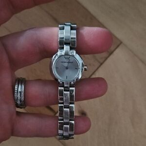 Emporio Armani Women's Silver-Tone Watch